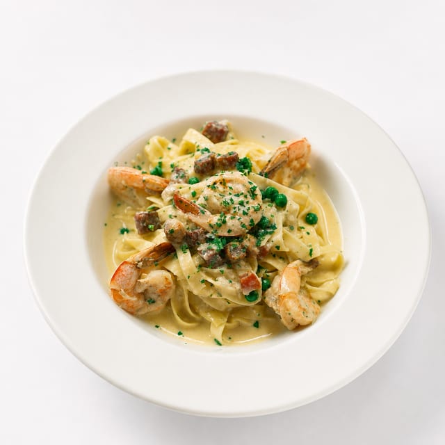 Shrimp Carbonara.