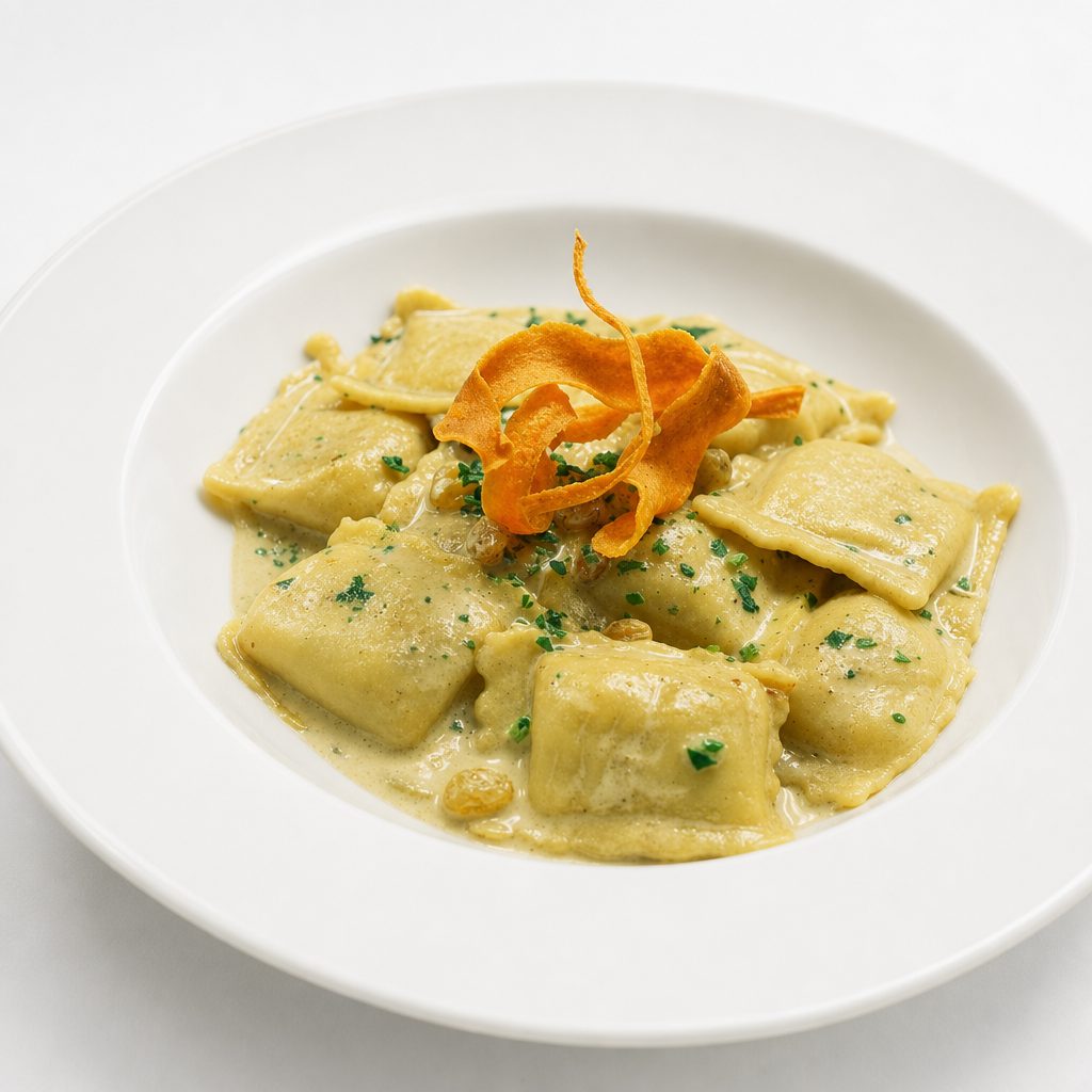 Butternut Squash Ravioli.
