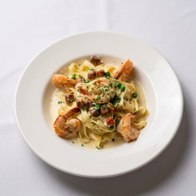 Shrimp Carbonara.
